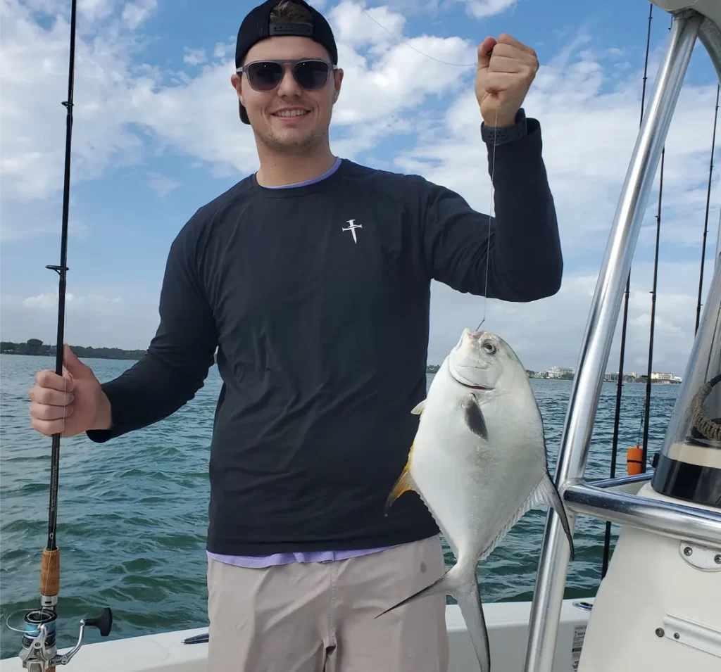 Pompano Caught on Ft. Pierce Fishing Charter